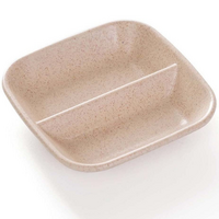 2 Section Tint Mixing Dish/Tray - Beige