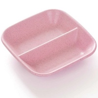 2 Section Tint Mixing Dish/Tray - Pink