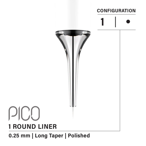 Vertix Pico - 1RL .25mm Long Taper (20 pack)
