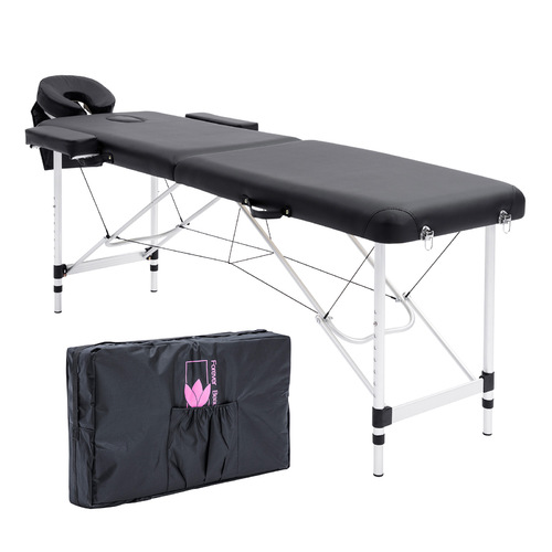 Aluminium Portable Massage Table 55cm - Black